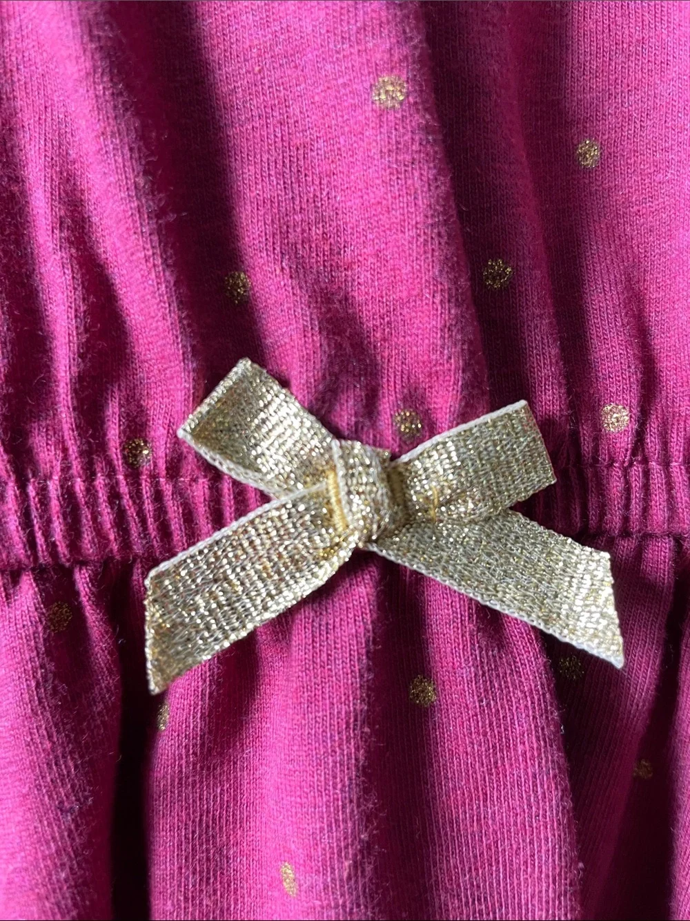 Carter's Berry Dress with Gold Dot Accents